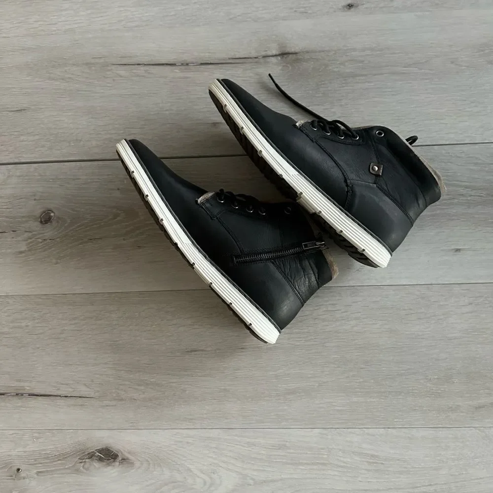 Crevo Finnegan Leather Boot BLACK 10.5 STITCH‎ FIX NWT IN PACKAGE